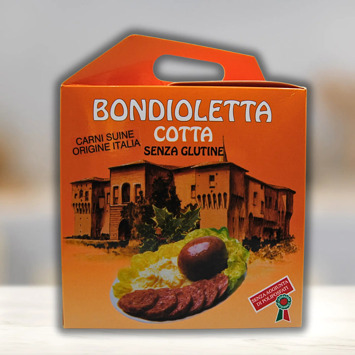 Bondiola cotta circa 700g red seasoned pork sausage in string-tied round shape