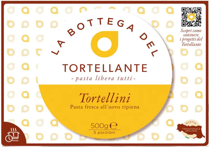 Confezione da 2000g di Tortellini IL TORTELLANTE pasta fresca artigianale ripiena di carne di qualità