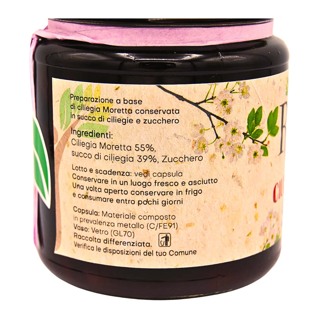 Ciliegie Sciroppate varietà Moretta - 320 gr. Modena Food Boutique