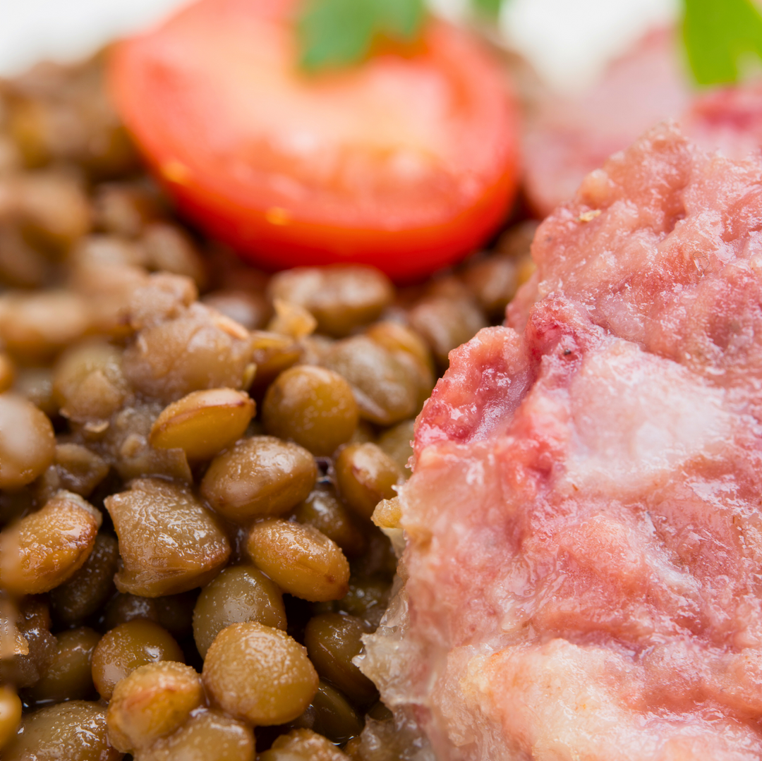 Zampone Crudo artigianale da 1,4 kg sottovuoto, specialità modenese tradizionale di carne suina selezionata