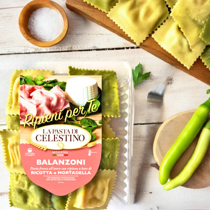 Balanzoni Bolognesi Ricotta e Mortadella La Pasta di Celestino